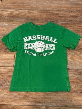 The Children’s Place Green, Baseball Shirt. Boys size 3T.